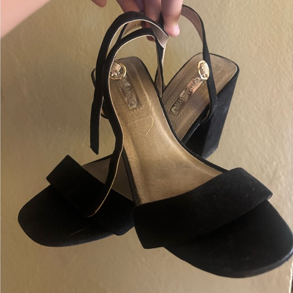 Black Block Heels - Picture 1 of 4